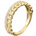 Χρυσό δαχτυλίδι αλυσίδα Κ14 με ζιργκόν